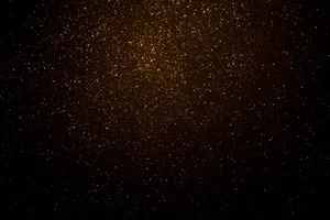 Small Particles Black And Gold Glitter Wallpaper