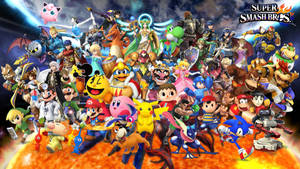 Smash Ultimate Fighters In Space Wallpaper