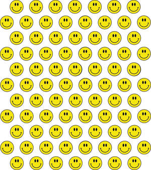 Smiley Face Classic Yellow Wallpaper