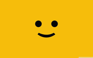 Smiley Face Iconic Yellow Wallpaper