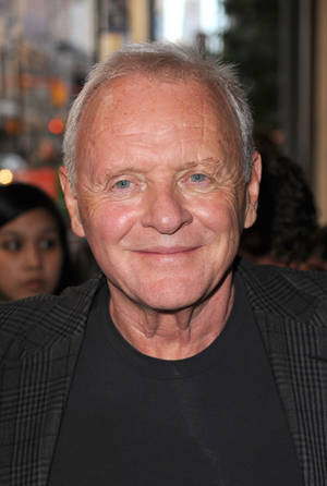 Smiling Anthony Hopkins Wallpaper