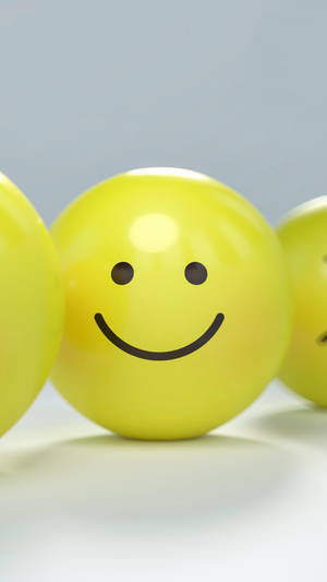 Smiling Emoji Ball Wallpaper