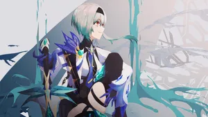 Smiling Eula Wallpaper