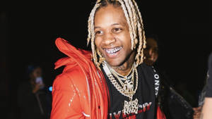 Smiling Lil Durk In Crowd Wallpaper