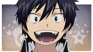 Smiling Rin Blue Exorcist Wallpaper