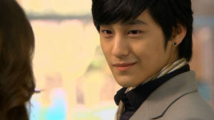 Smirking Kim Bum Wallpaper