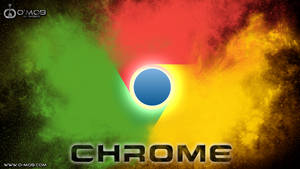 Smoke Chrome Logo Fan Art Wallpaper