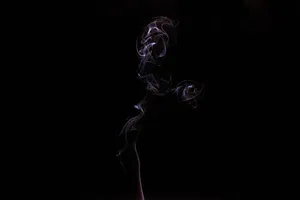 Smoke In Black Backdrop Wallpaper