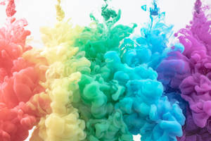 Smoke Rainbow Background Wallpaper