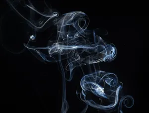 Smoke Swirling In Black Wallpaper