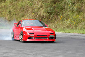 Smoking Red Rx7 Wallpaper