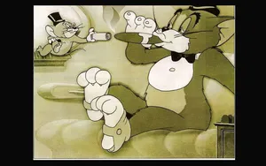 Smoking Tom And Jerry Iphone Wallpaper