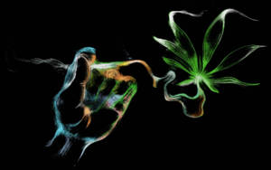 Smoking Weed Smoke Art Wallpaper