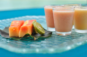 Smoothie Papaya Flavor Wallpaper