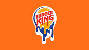 Smudged Burger King Logo Wallpaper