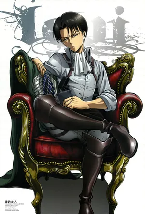 Smug And Cocky Levi Ackerman Wallpaper