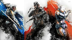 Snake And Ninjas Metal Gear Solid Wallpaper