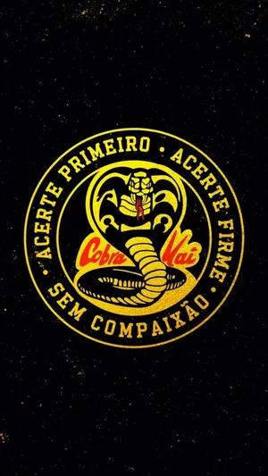 Snake Logo Of Cobra Kai Phone Wallpaper