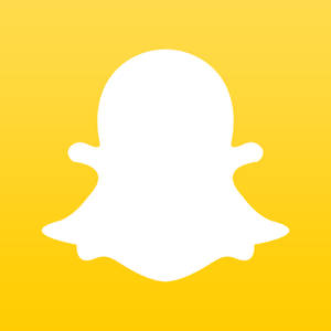 Snapchat Minimalist Yellow Icon Wallpaper