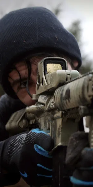 Sniper_ Aiming_ Through_ Scope Wallpaper