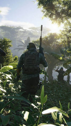 Sniper Soldier In The Forest Wallpaper