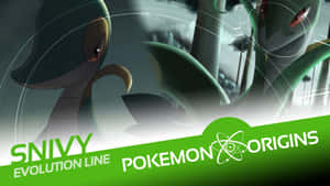 Snivy Evolution Line In Pokémon Origins Wallpaper