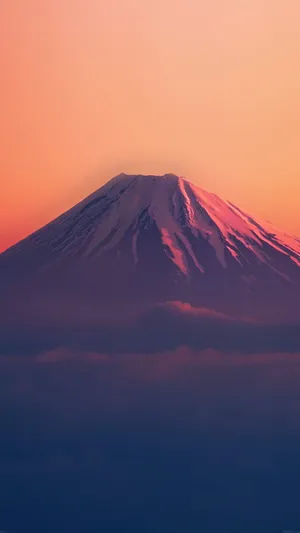 Snow Covered Mountain Ios 7 Wallpaper