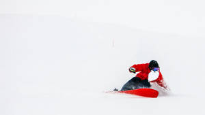 Snowboarding Santa Wallpaper