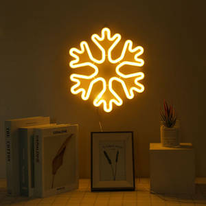 Snowflake Enhanced Led Lights In The Dark Wallpaper