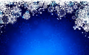 Snowflakes Festive Background Wallpaper