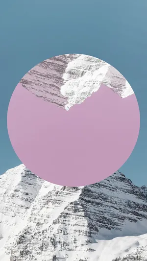 Snowy Mountain Hd Phone Wallpaper