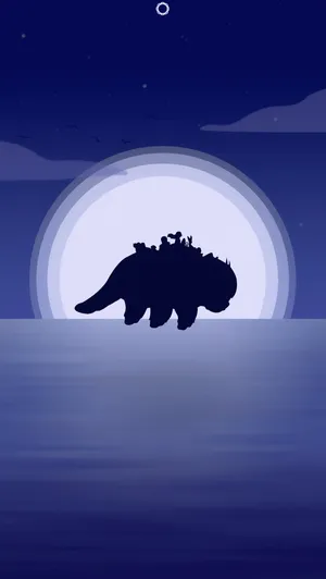 Soaring Appa Silhouette Wallpaper