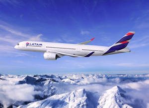 Soaring Latam Airlines Plane Wallpaper