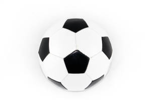 Soccer Ball On White Background Wallpaper