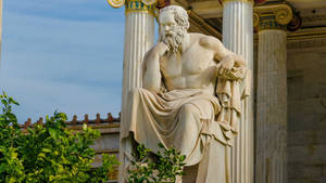 Socrates Greek Statue Wallpaper