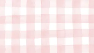 Soft Aesthetic Peach Plaid Computer Wallpaper