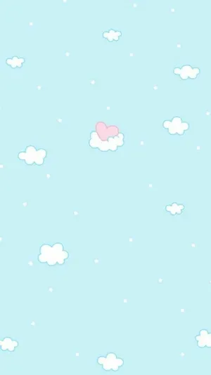 Soft And Pretty Pastel Blue And Pink Wallpaper