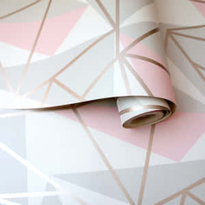 Soft And Sweet, The Tones Of Grey And Pink Create A Creative Color Combination. Wallpaper