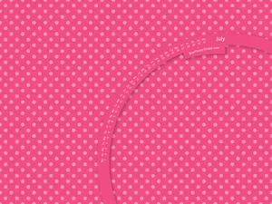 Soft Pink And White Polka Dots Pattern Wallpaper