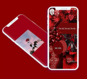 Soft Red Aesthetic 1280 X 1151 Wallpaper