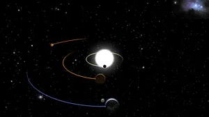 Solar System Glowing Portrait Wallpaper