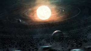 Solar System Psychedelic 4k Wallpaper