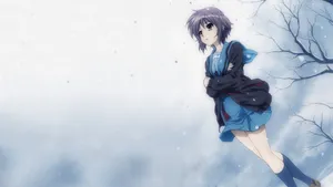 Solemn Girl Sad Anime Wallpaper