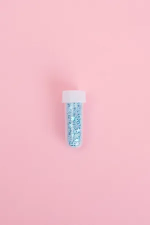 Solid Pastel Color Blue Stars Wallpaper