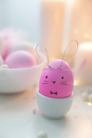 Solid Pastel Color Pink Cute Egg Wallpaper