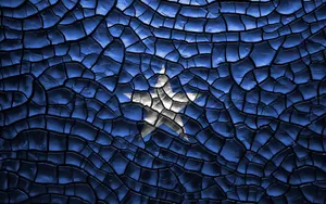 Somalia Flag Cracked Texture Wallpaper