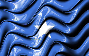 Somalia Flag Wavy Liquid Wallpaper