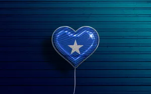 Somalia Heart Balloon Wallpaper