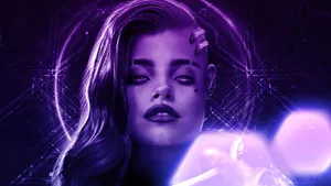 Sombra Hacking Her Way Through Competition With Her Rapidly Evolving Technological Prowess. Wallpaper