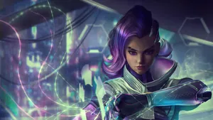 Sombra's Epic Sneak Attack In Overwatch Wallpaper